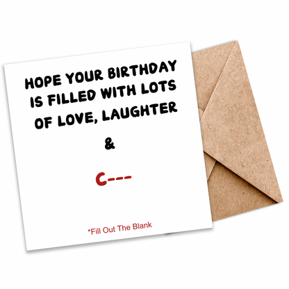 Fill-in-the-Blank Birthday Card |Plantable Seed Card for a Fun and Personal Touch