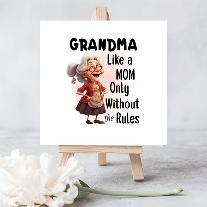 Witty “Grammar is Like a Mum, Just Without the Rules” Seeded Card