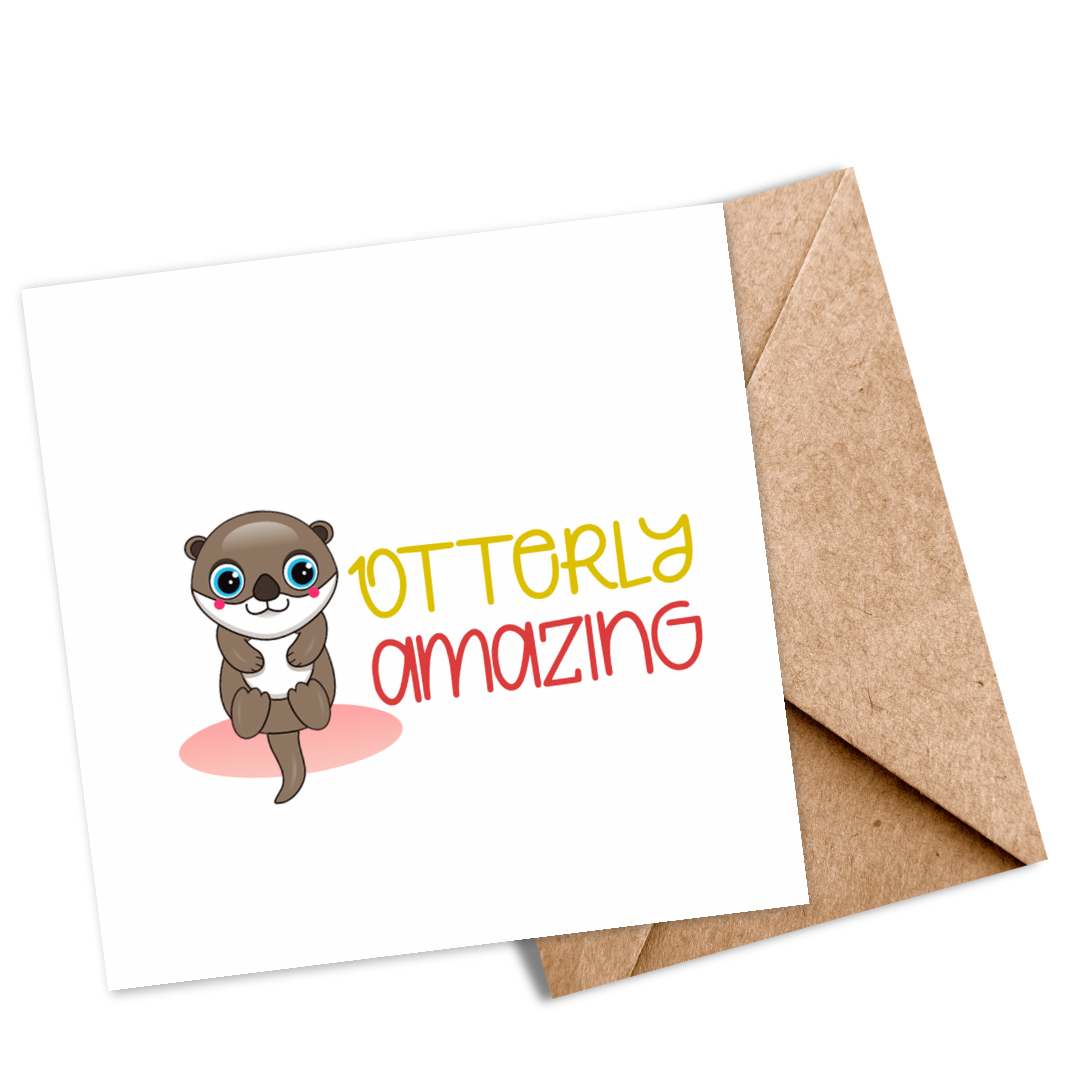 Otterly Amazing” Seeded Plantable Card