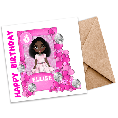 Dream House Girl Customizable Plantable Greeting Card