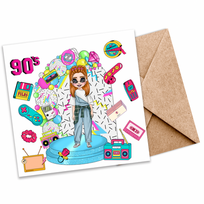 “Born in the Nineties” Customisable Seeded Card