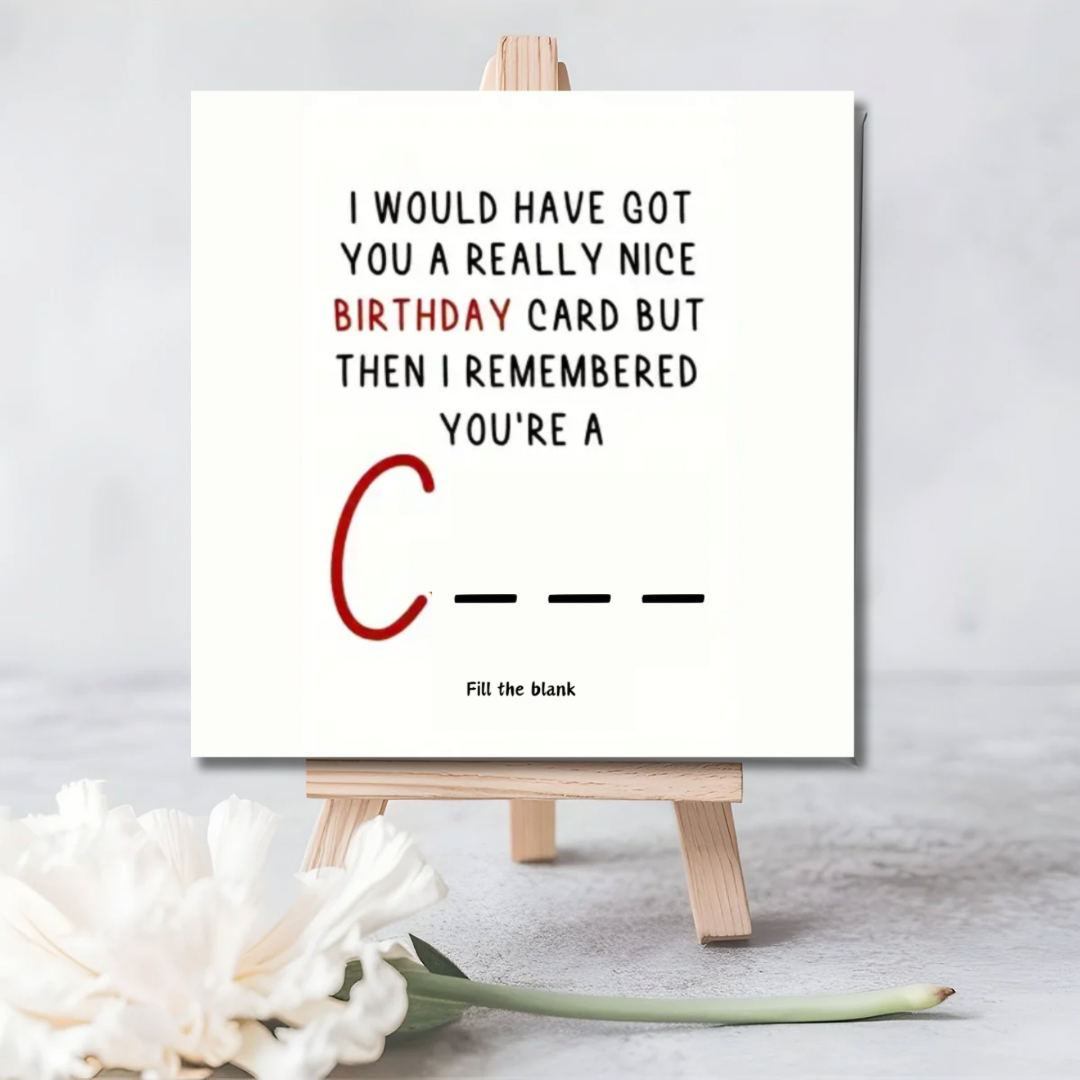 Fill-in-the-Blank | Funny Birthday Greeting Card