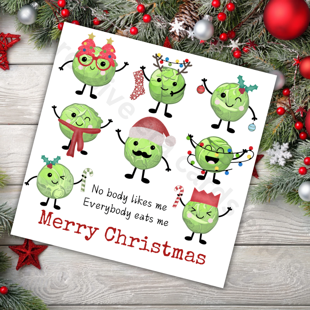 Nobody Likes Me” Funny Sprout Christmas Greeting Card