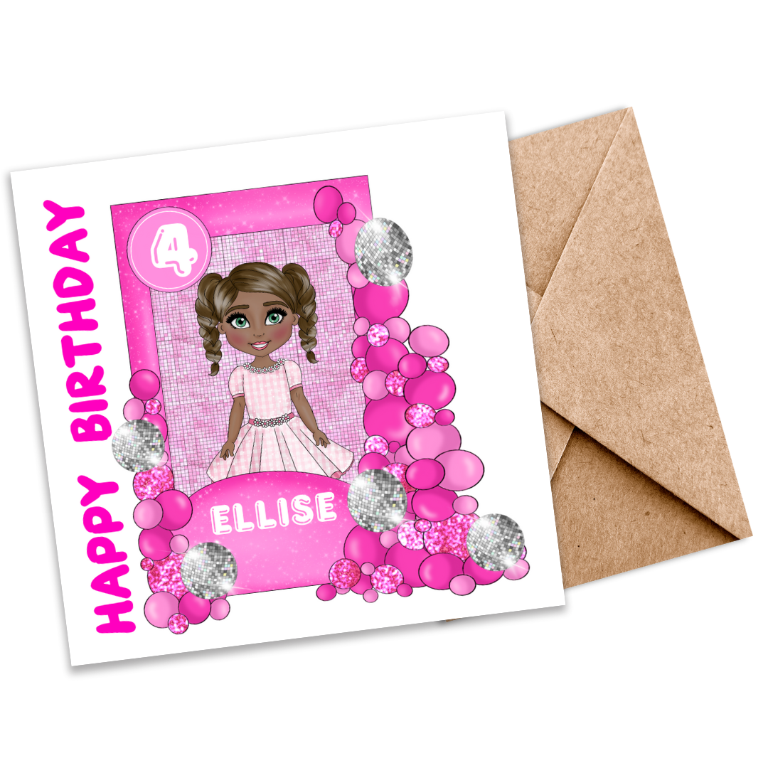 Dream House Girl Customizable Plantable Greeting Card