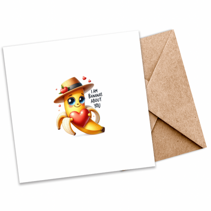 I Am Bananas About You | Eco-Friendly Plantable Greeting Card