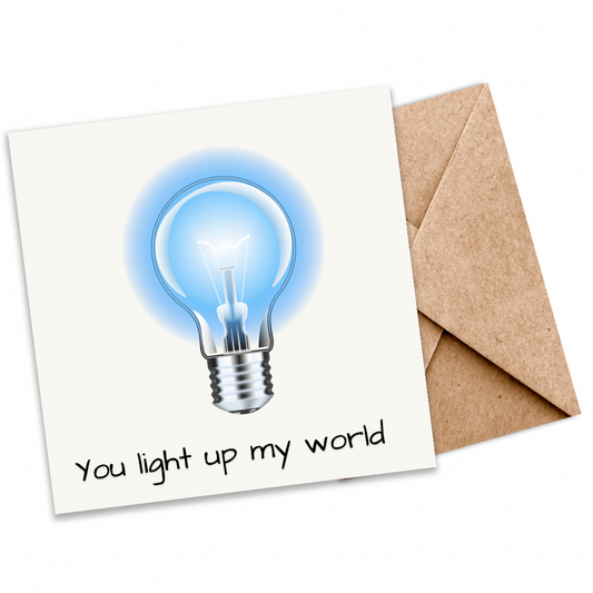 You Light Up My World | Eco-Friendly Plantable Greeting Card