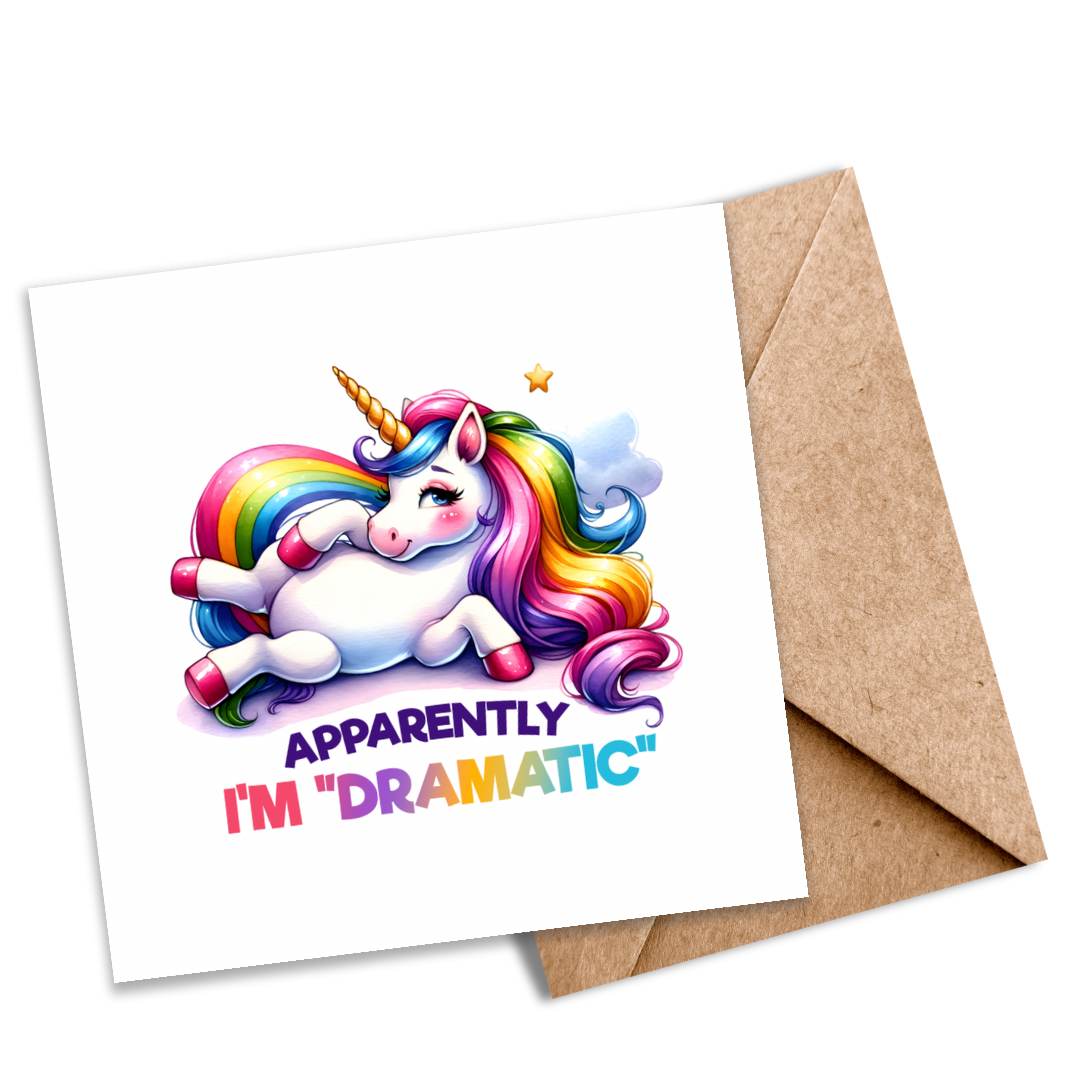 “Apparently I’m Dramatic” Funny Plantable Seeded Card