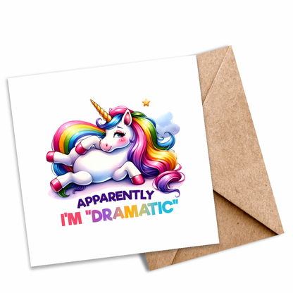 “Apparently I’m Dramatic” Funny Plantable Seeded Card