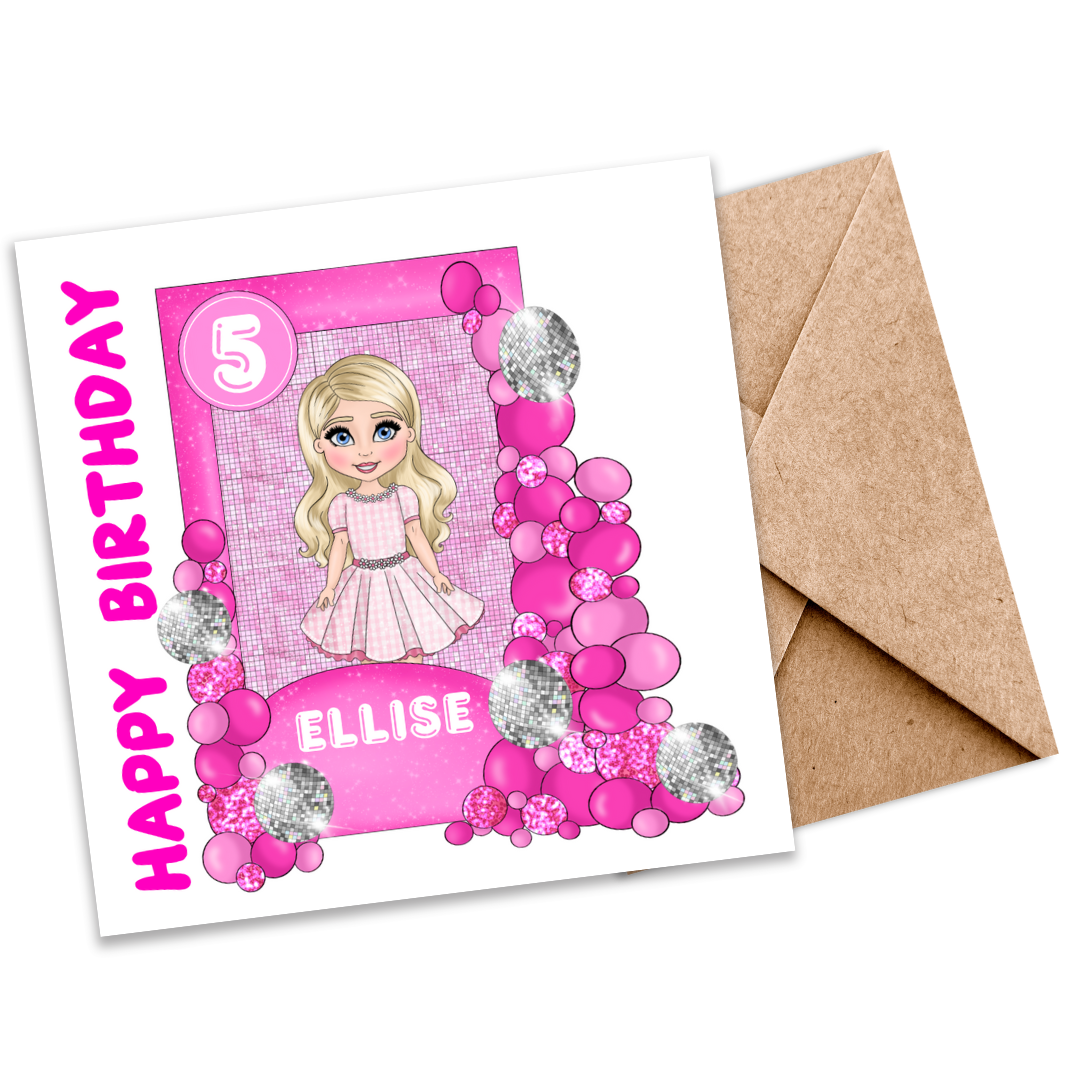 Dream House Girl Customizable Plantable Greeting Card