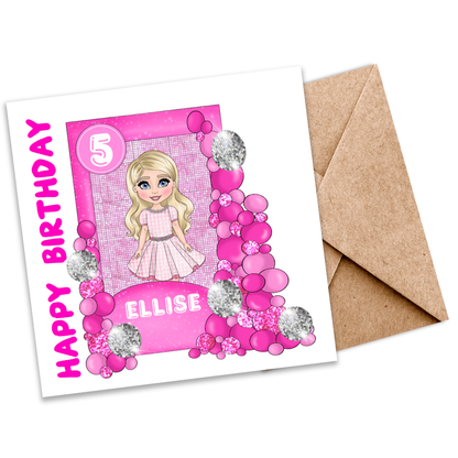 Dream House Girl Customizable Plantable Greeting Card