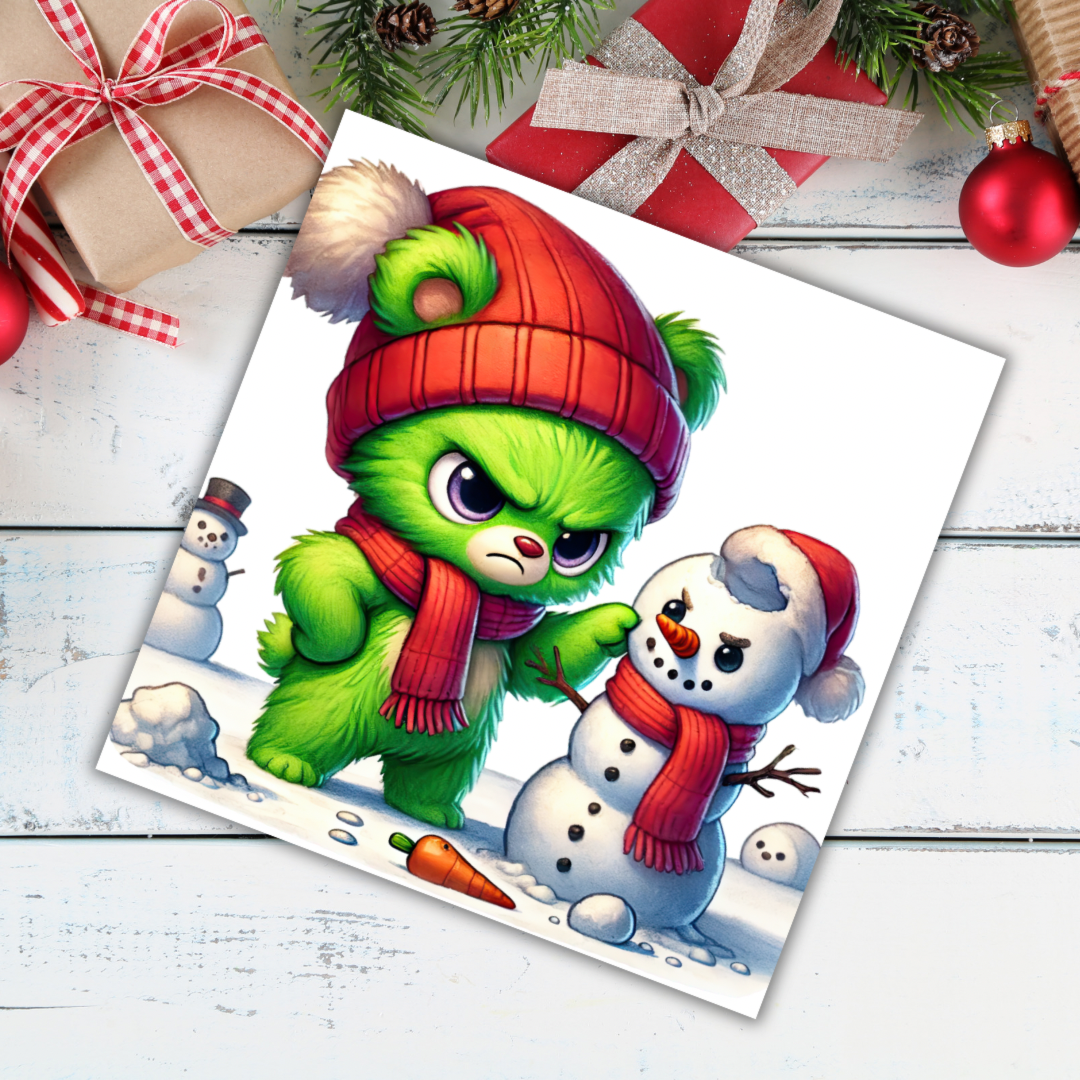 Grumpy Christmas Card | A Festive Greeting with Attitude