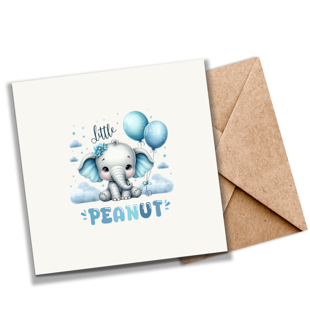 Baby Boy | Little Peanut | Plantable Seeded Card