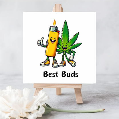 Best Bud” Seeded Greeting Card