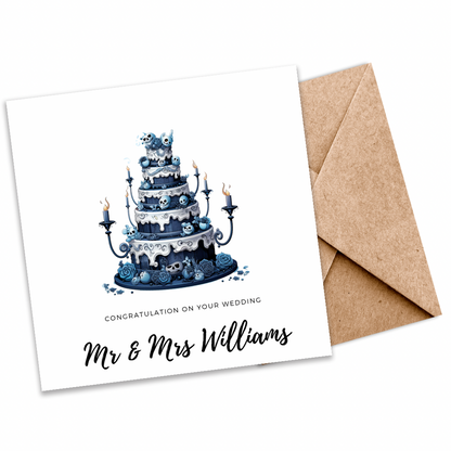 “Dark Love” Gothic Wedding Seeded Card