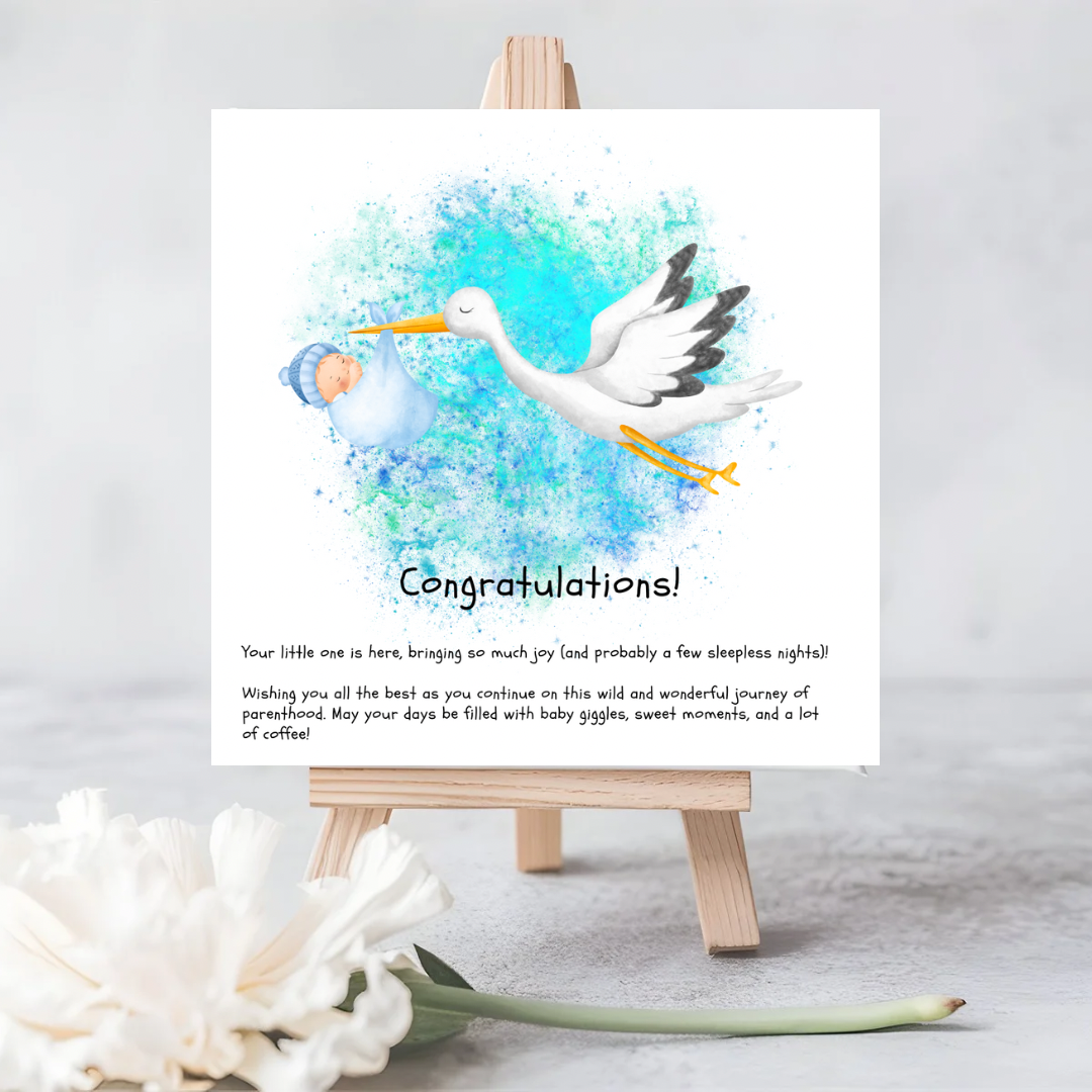 Congratulations New Baby Seeded Greeting Card