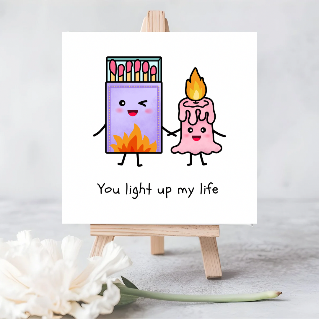 Funny Romantic Card - Seed Paper | Plantable Wildflower | “You Light Up My Life”