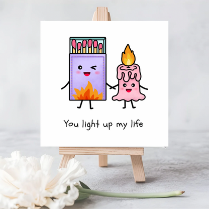 Funny Romantic Card - Seed Paper | Plantable Wildflower | “You Light Up My Life”