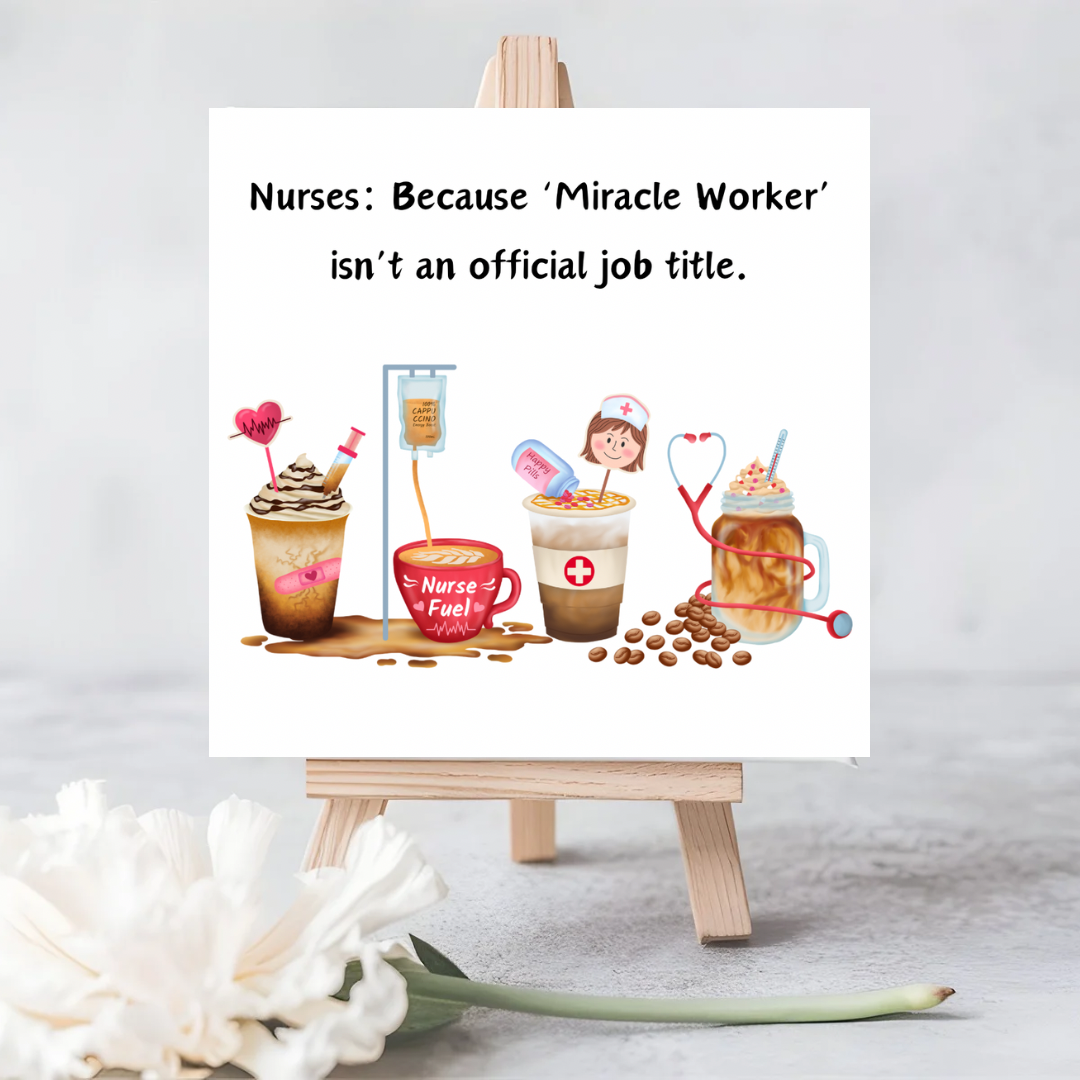 Nurses: The Real-Life Miracle Workers | Plantable Seeded Card