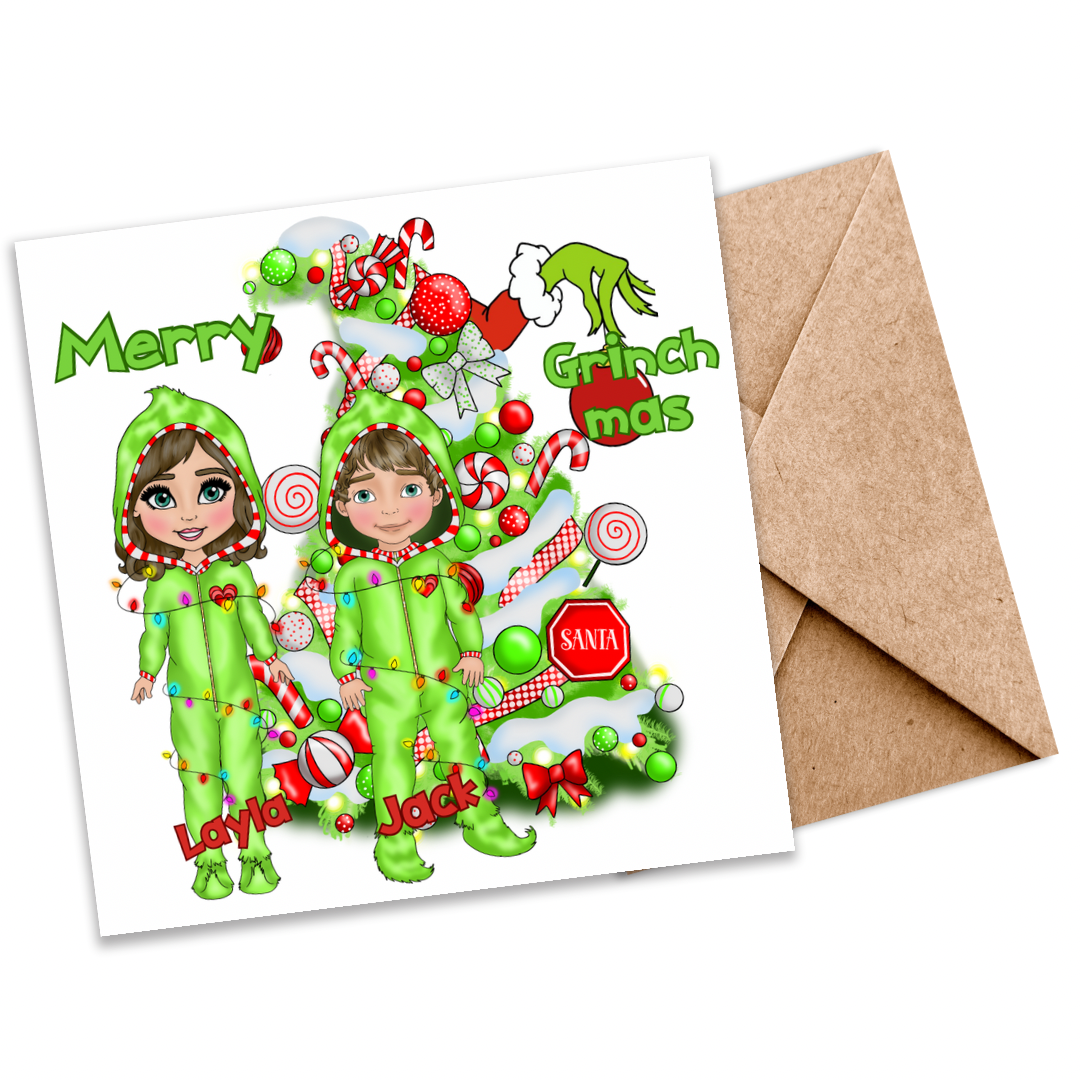 Personalized Grinchmas Christmas Card