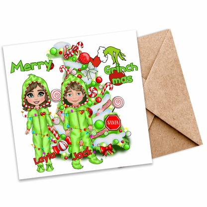 Personalized Grinchmas Christmas Card