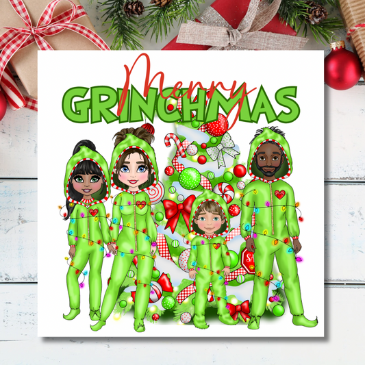 Customisable “Merry Grinchmas” Family Builder