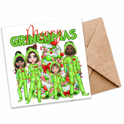 Customisable “Merry Grinchmas” Family Builder