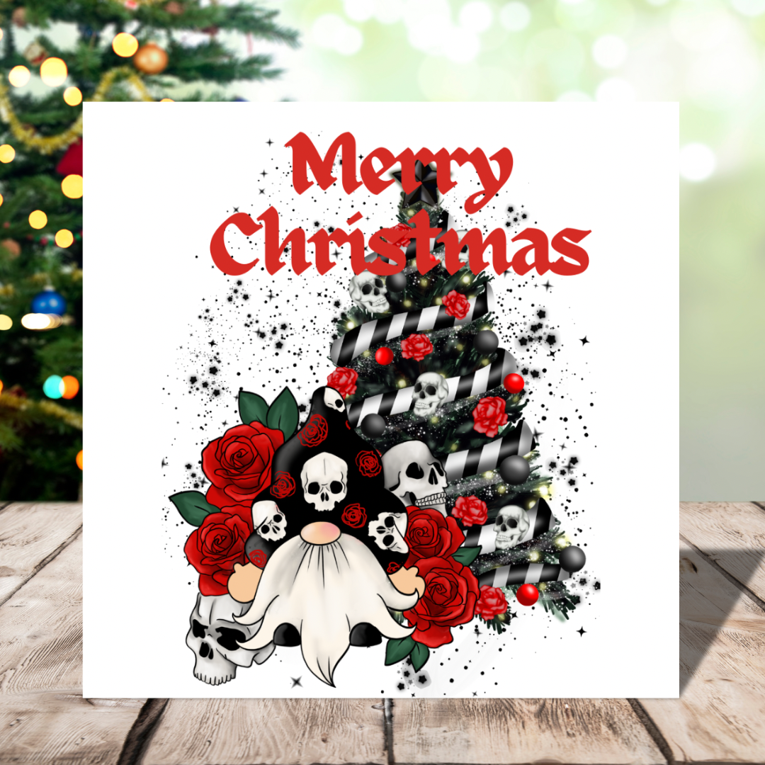 Gothic Gnome Christmas Card | Plantable Seeded Card