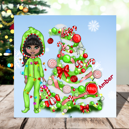 Personalised Grinch Christmas Card