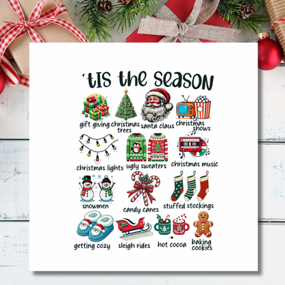 Traditional Christmas Celebration Card – Vintage-Inspired Holiday Charm