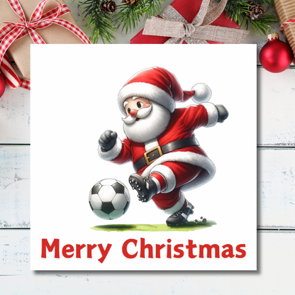 Football Santa Plantable Christmas Card