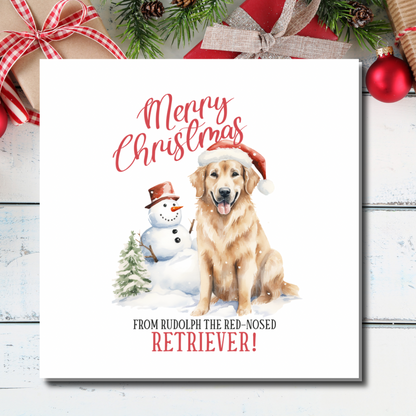 Rudolph the Red-Nose Retriever – Plantable Christmas Card