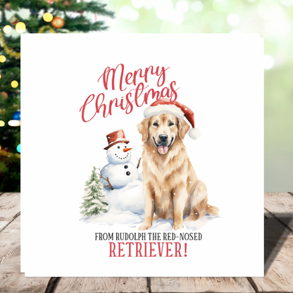 Rudolph the Red-Nose Retriever – Plantable Christmas Card