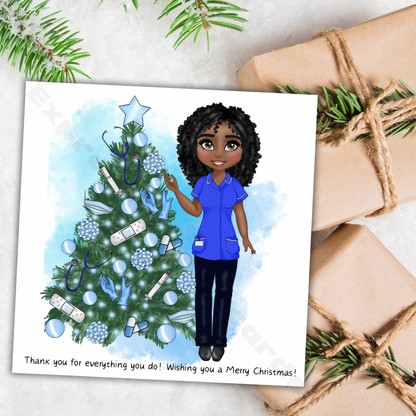 Merry Christmas Greeting Cards For Nurses