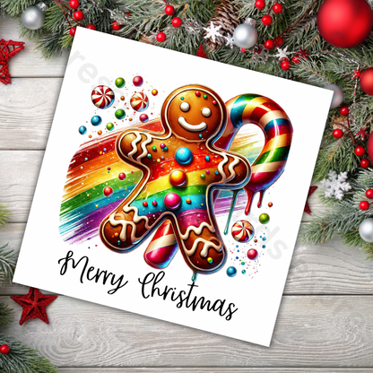 Festive Gingerbread Man Christmas Card | Merry Christmas Cards