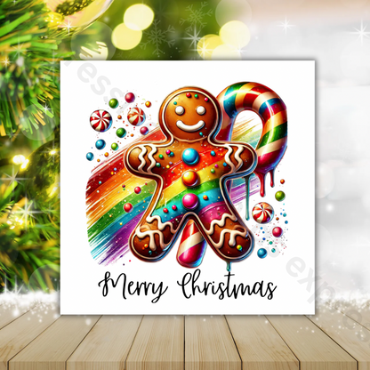 Festive Gingerbread Man Christmas Card | Merry Christmas Cards