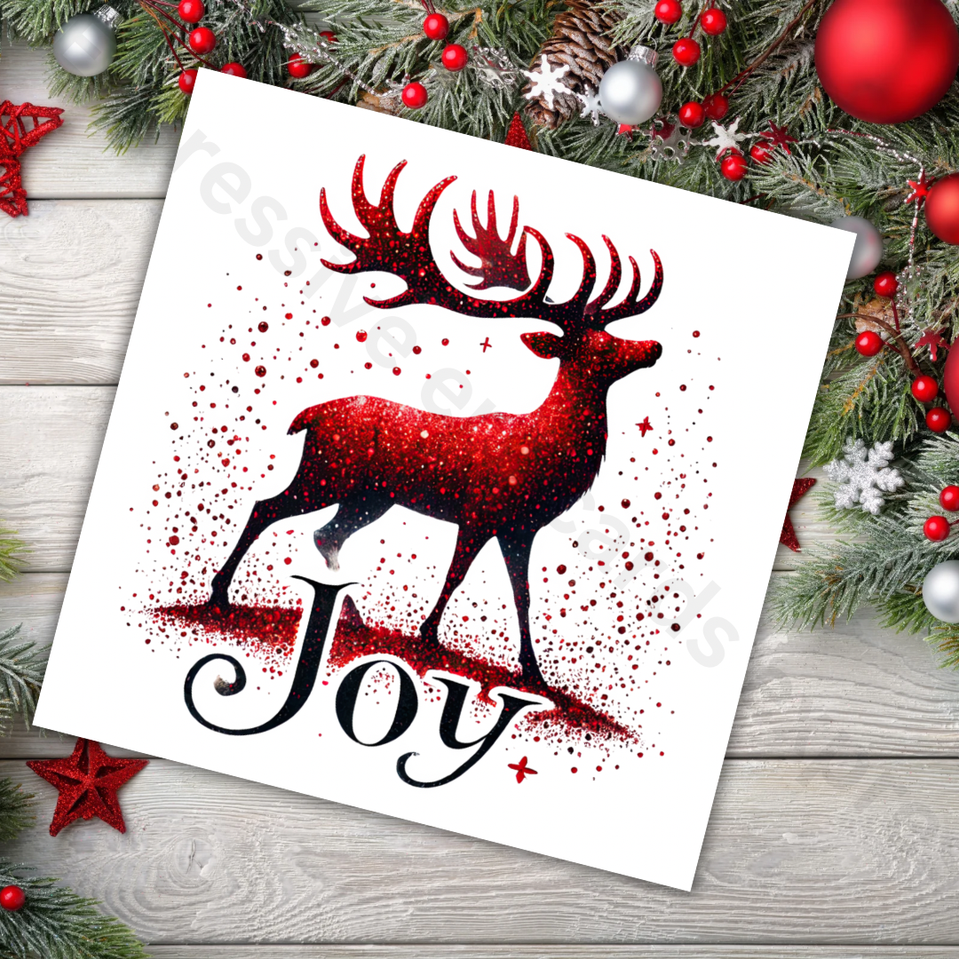 Festive Christmas Joy Greeting Card | Christmas Cards