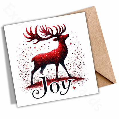 Festive Christmas Joy Greeting Card | Christmas Cards