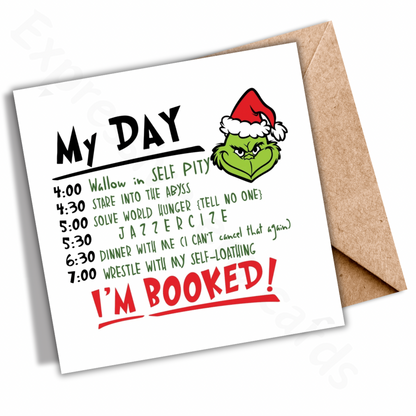 The Grinch Date Christmas Card | Funny Grinch Christmas Card