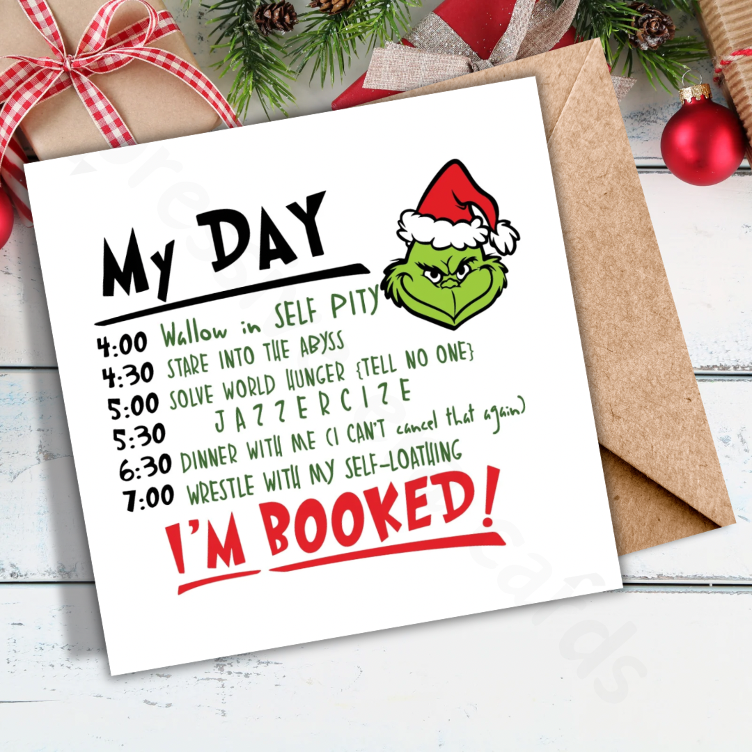 The Grinch Date Christmas Card | Funny Grinch Christmas Card