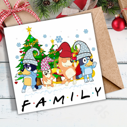 Bluey Christmas Card | Christmas Cards For Kids