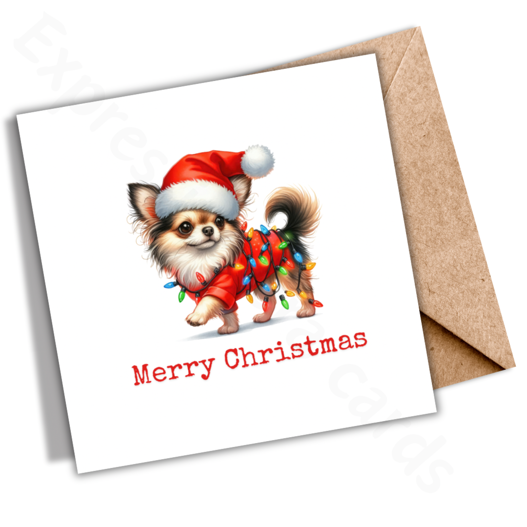 Merry Christmas Dog Greeting Cards