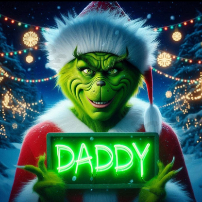 Daddy | Mummy Grinch Greeting Card - A Fun and Festive Twist