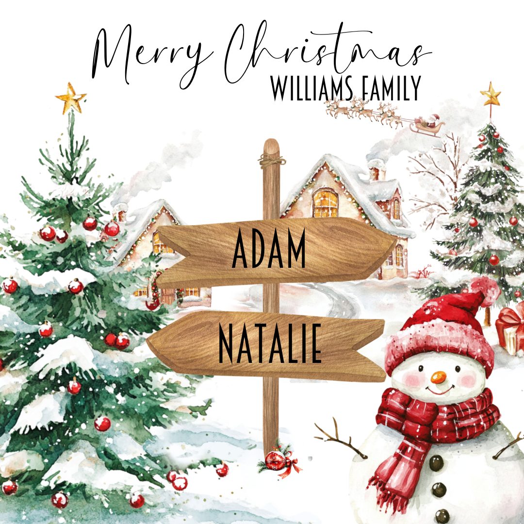 Personalised Family Christmas Card | Greeting Cards