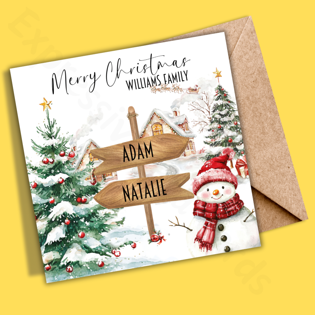 Personalised Family Christmas Card | Greeting Cards