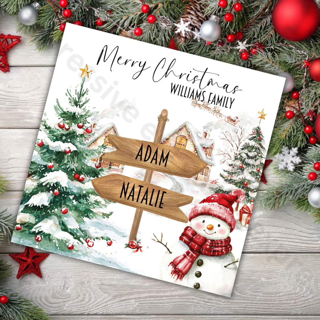 Personalised Family Christmas Card | Greeting Cards