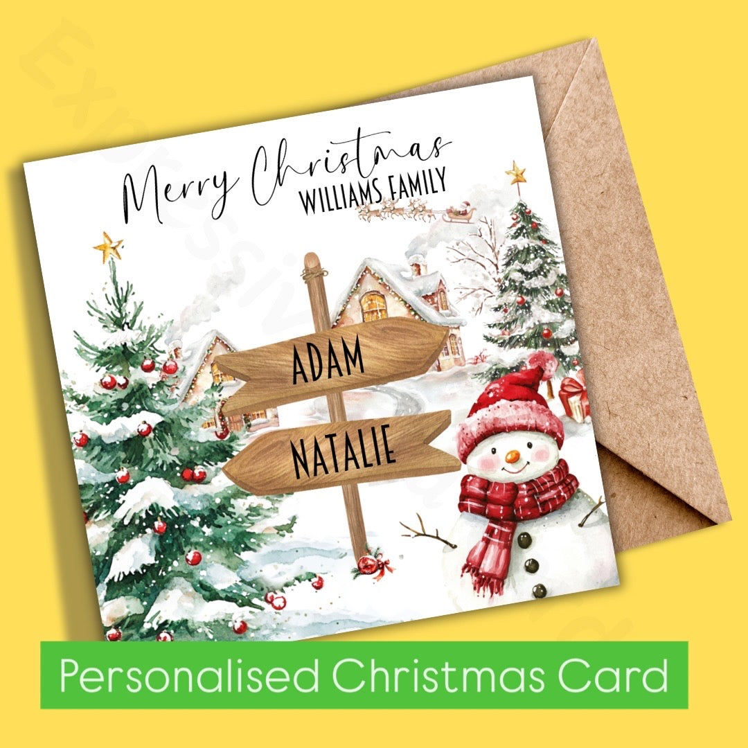 Personalised Family Christmas Card | Greeting Cards