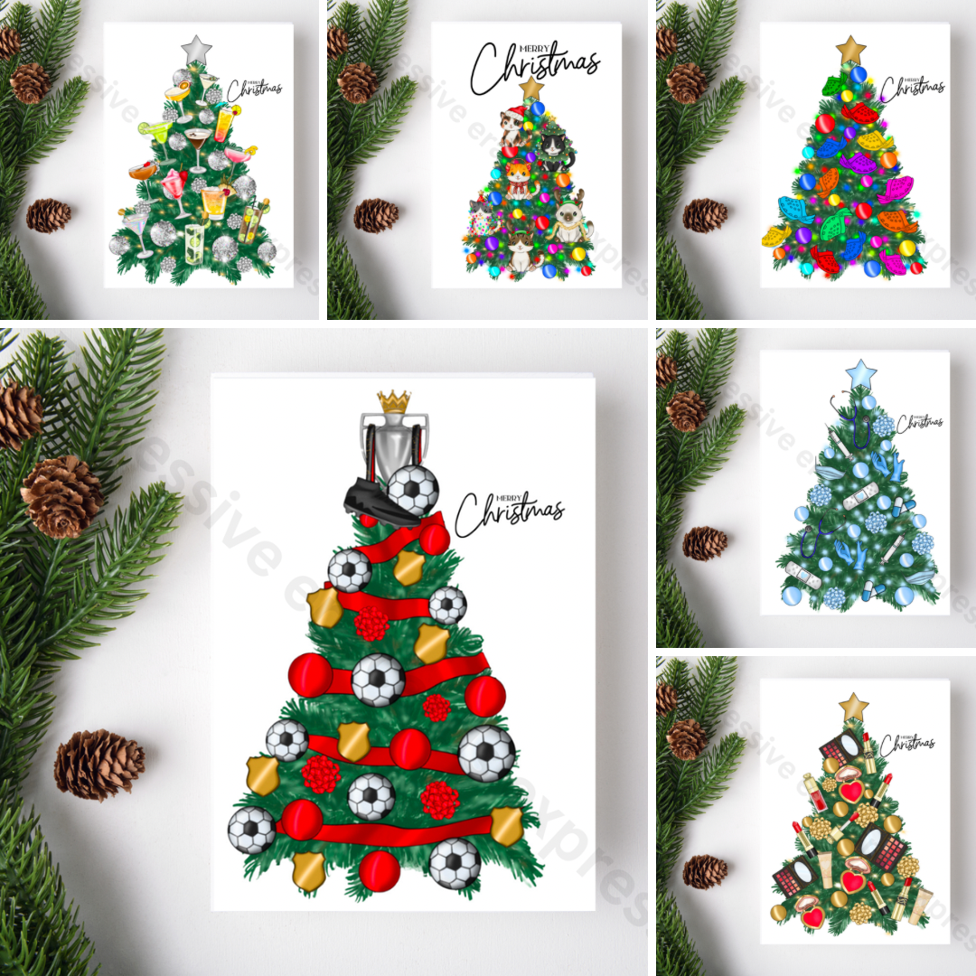 Unique Christmas Tree Cards for Everyone!