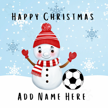 Football Christmas Card | Personalised Christmas Greeting Cards For Football Lovers