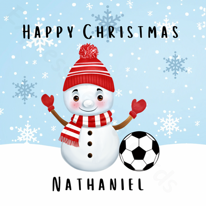 Football Christmas Card | Personalised Christmas Greeting Cards For Football Lovers