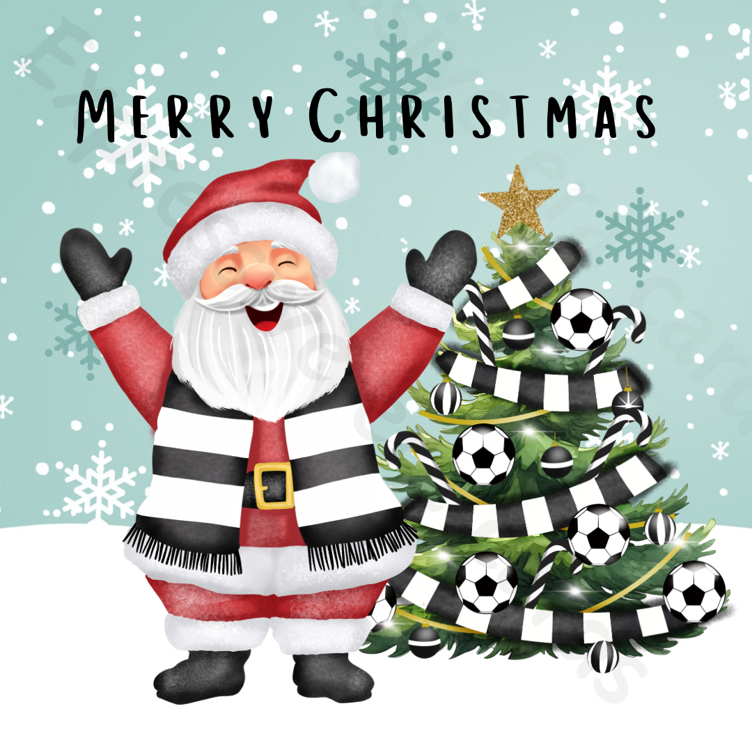 Football Christmas Cards | Christmas Cards for Football Lover | Football Greeting Card